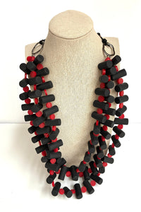 Black Tracks Necklace