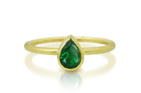 Emerald Drop Stacking Ring