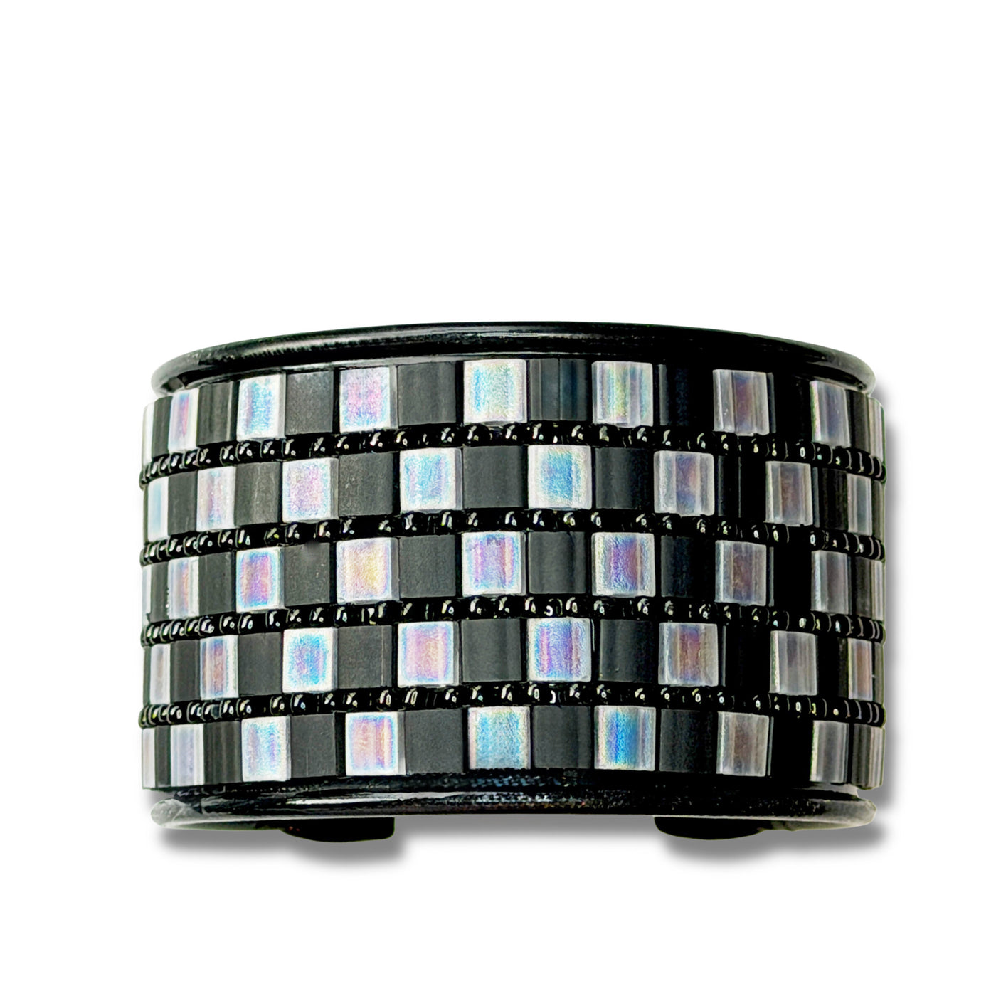 Shadowlight Mosaic Beaded Cuff | Photo by Diana FErguson