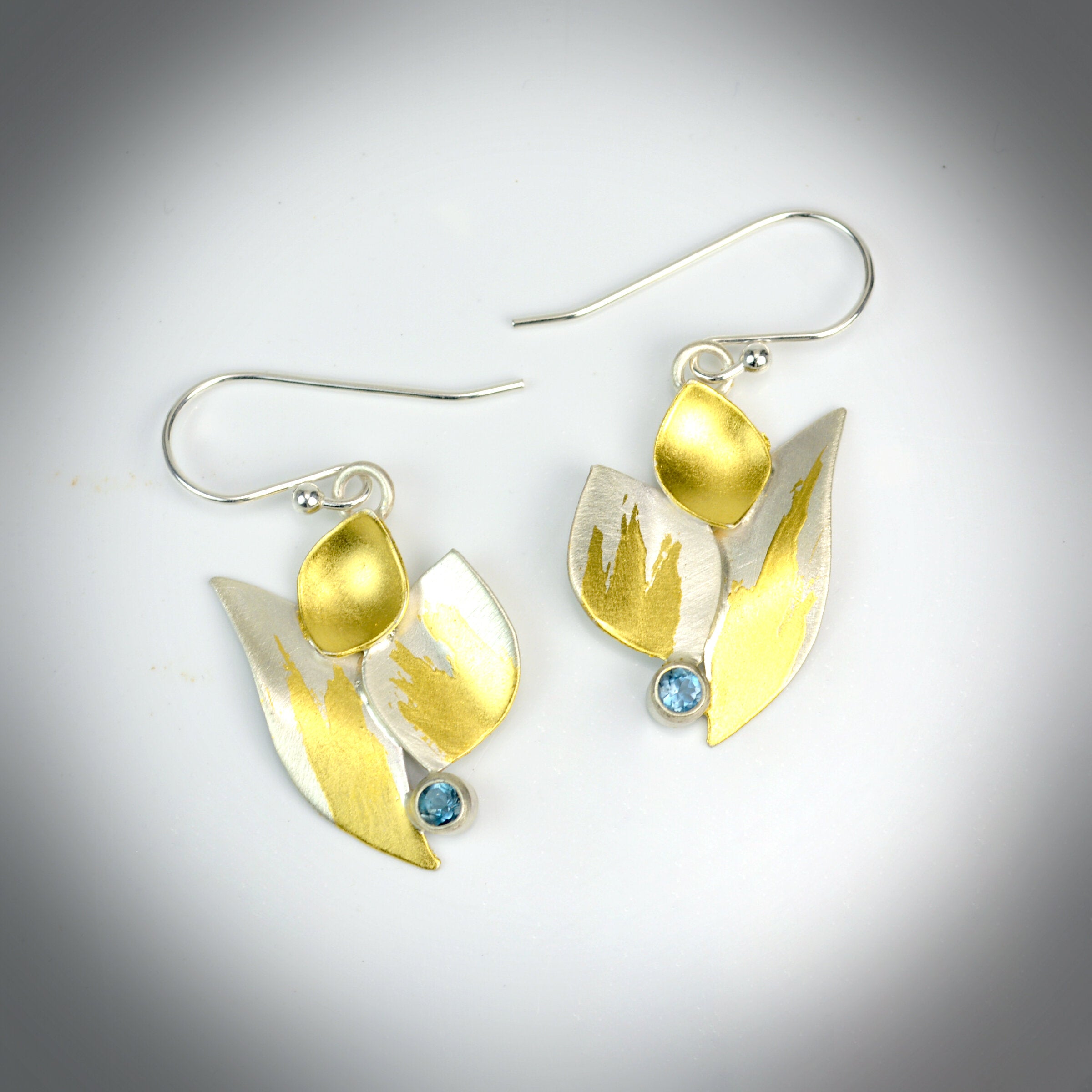 Aqua Bud Earrings