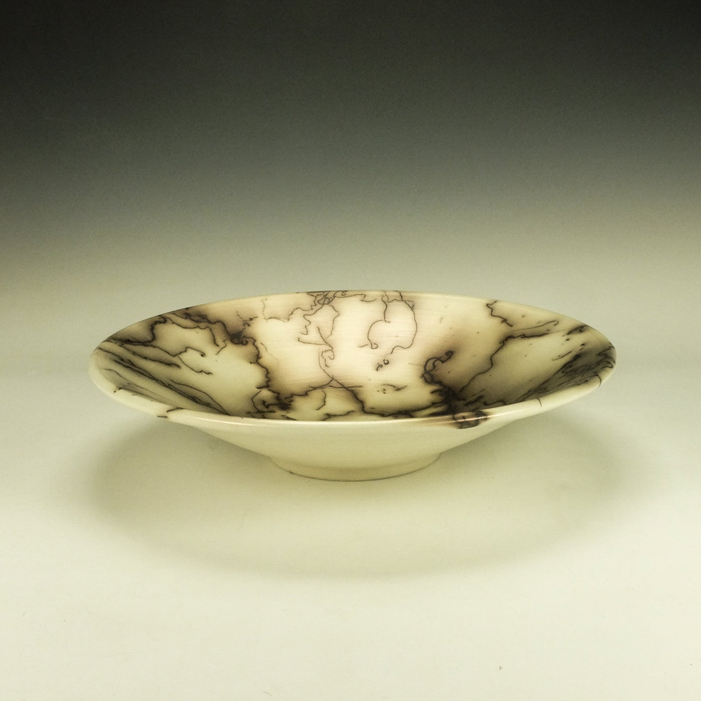Naked Raku Bowl with Red Blush