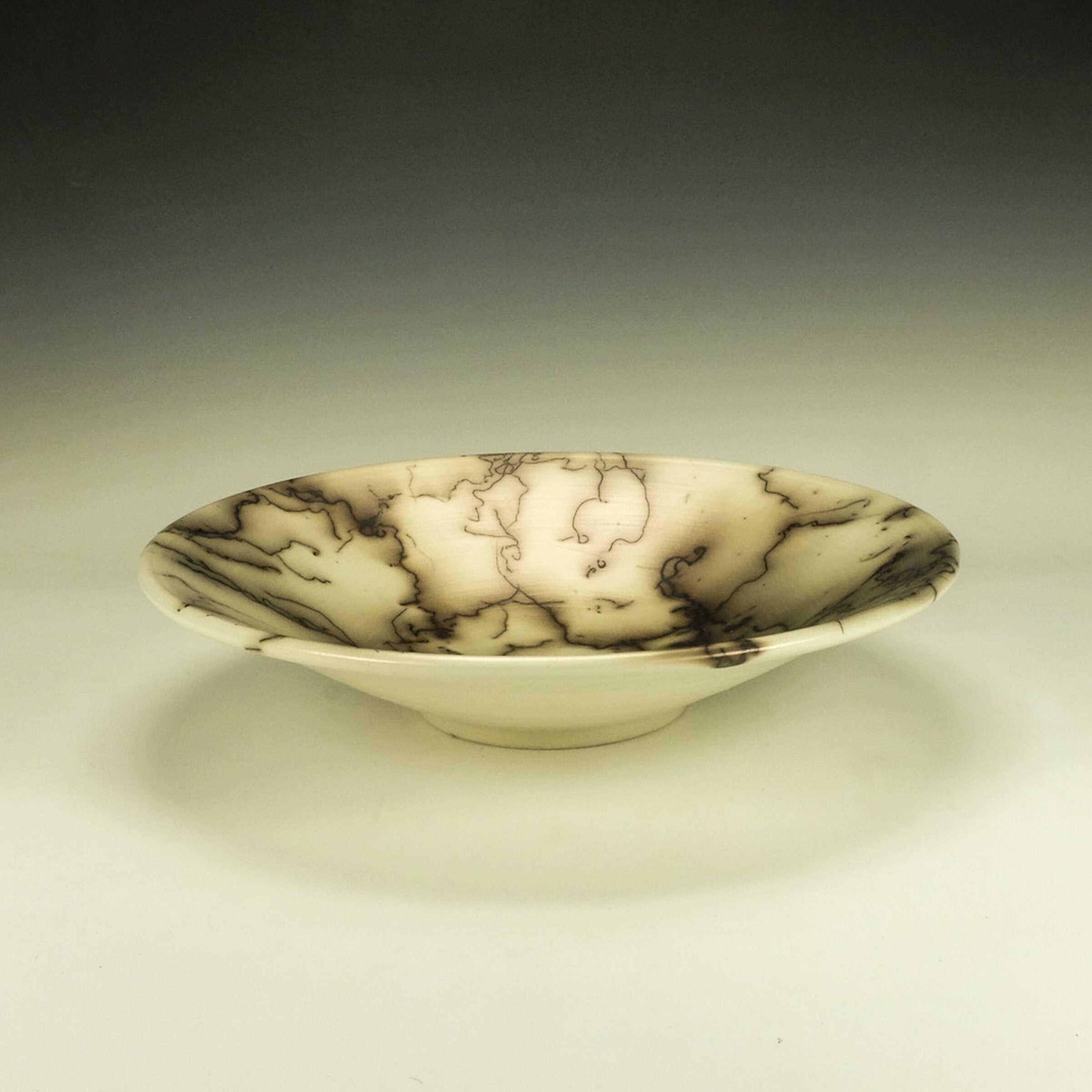 Naked Raku Bowl with Red Blush