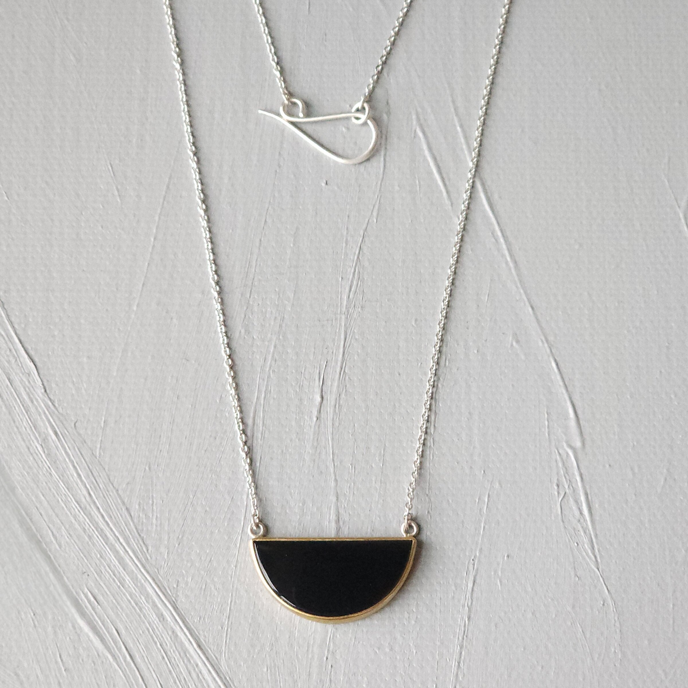 Half-Moon Onyx Pendant