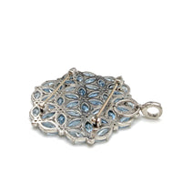 Aquamarine Zellige Brooch