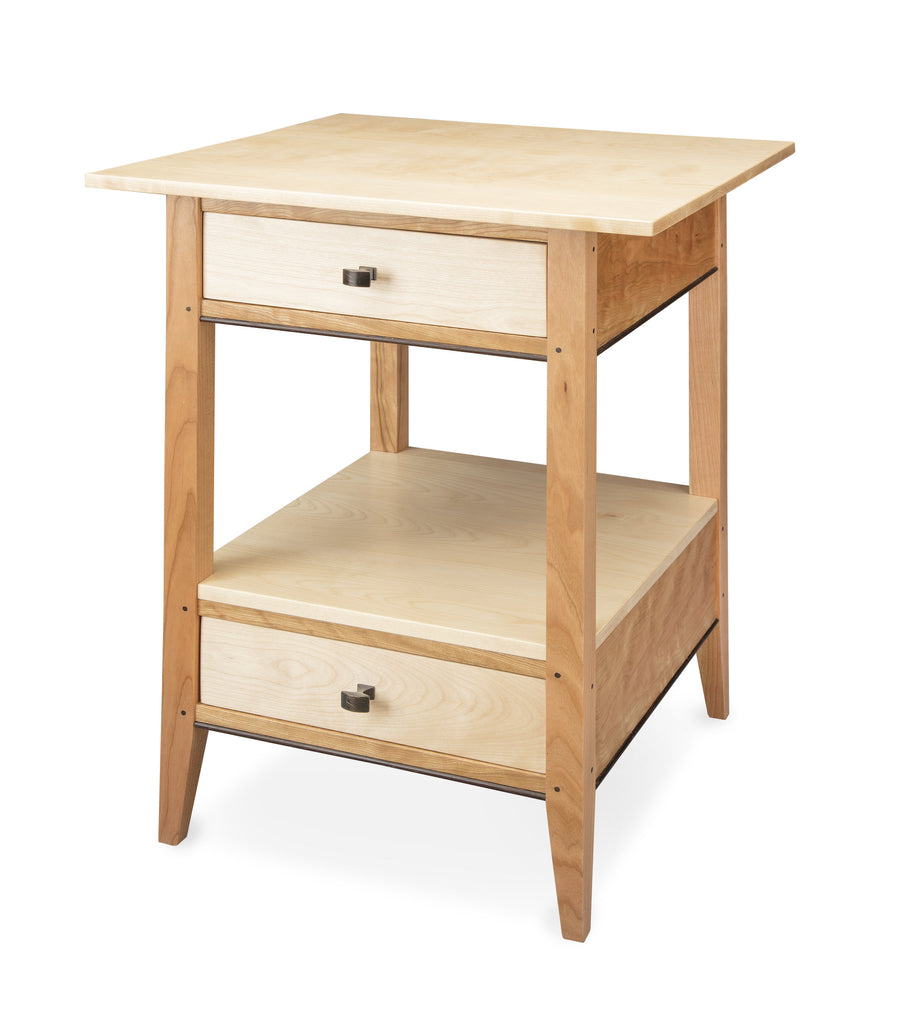 White Birch and Cherry End Table