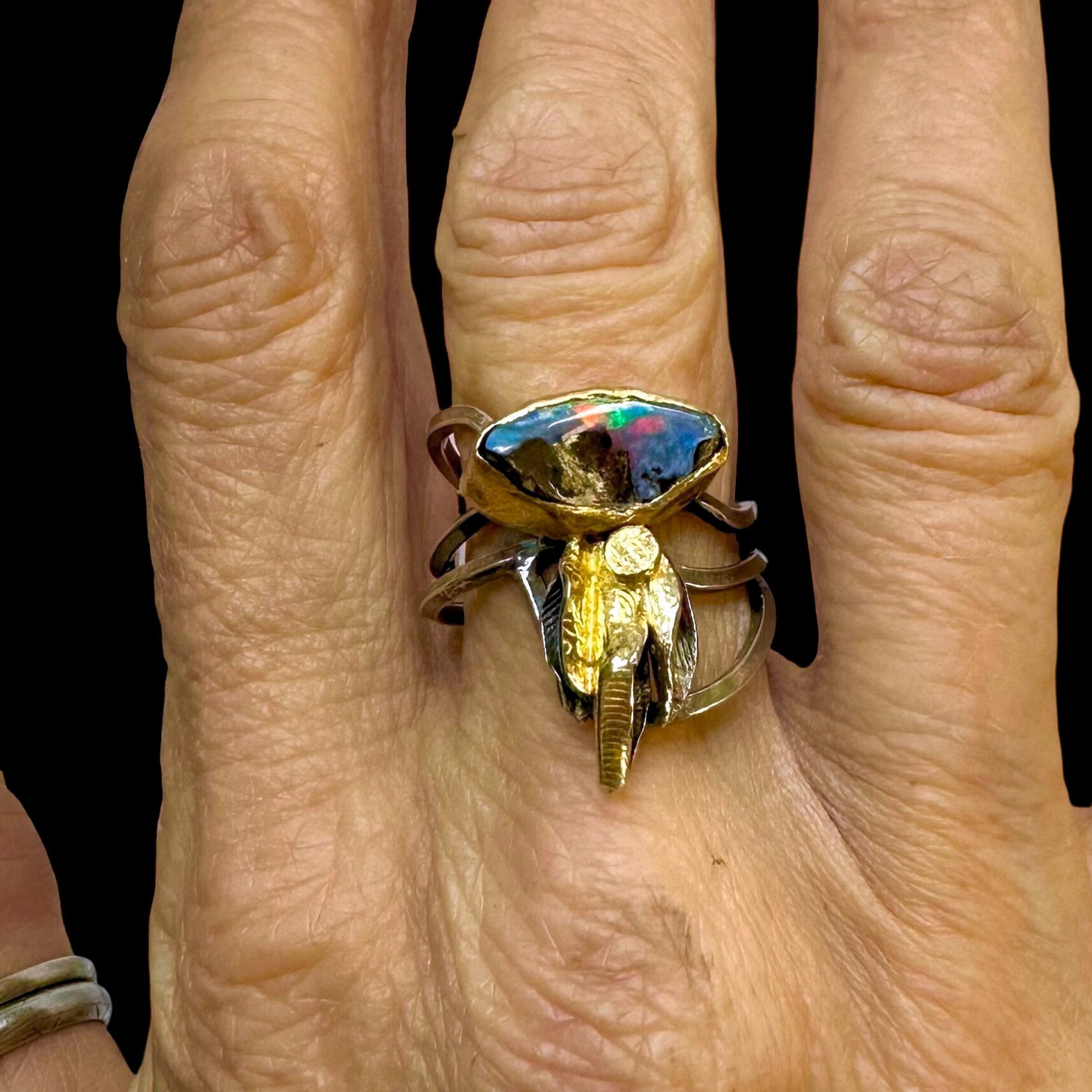 Jellyfish Opal Ring