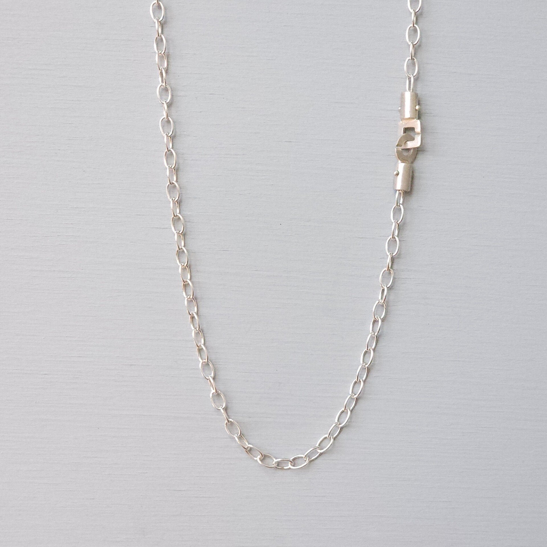 bright silver chain