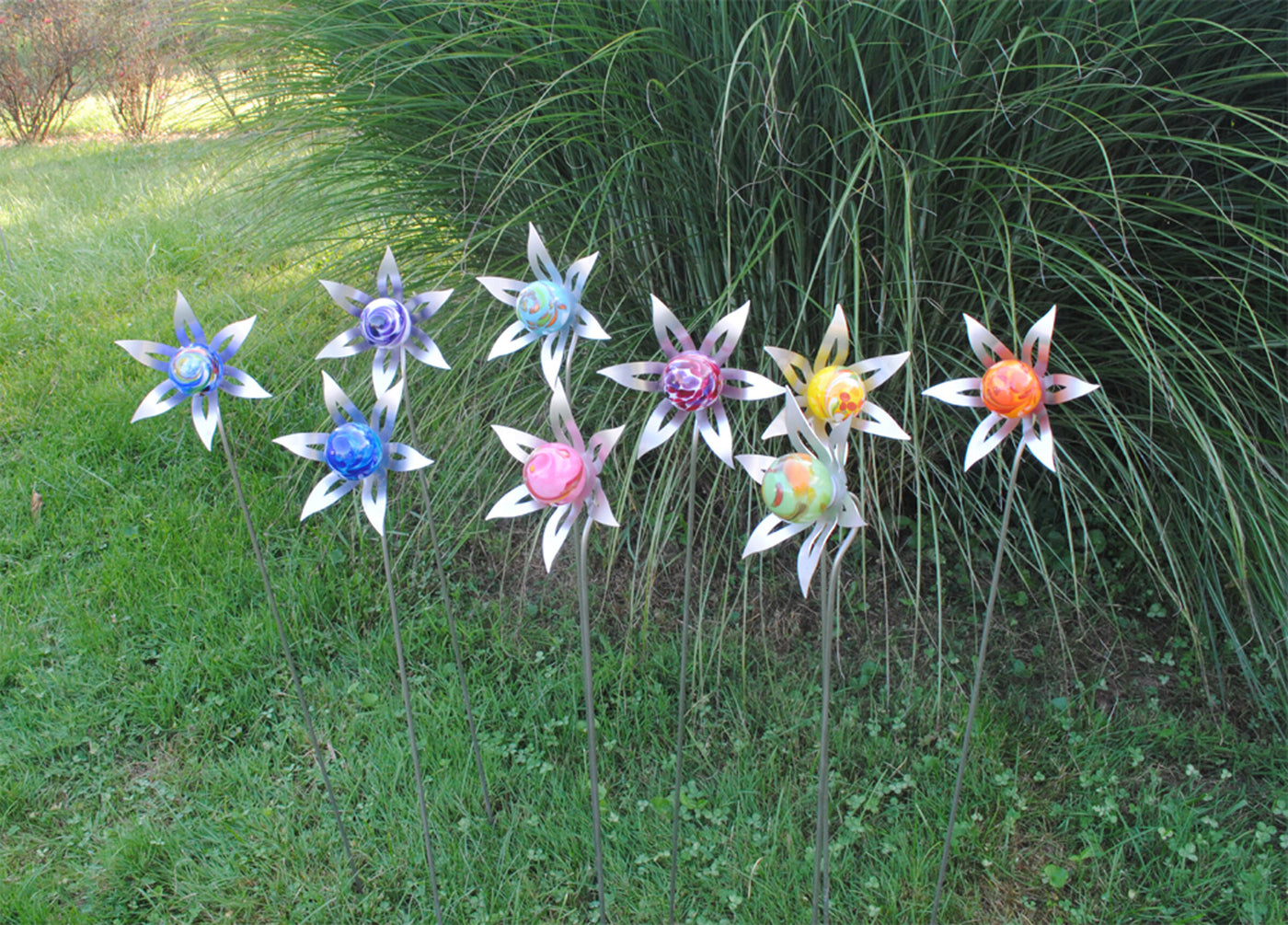 Floral Burst Garden Sculpture