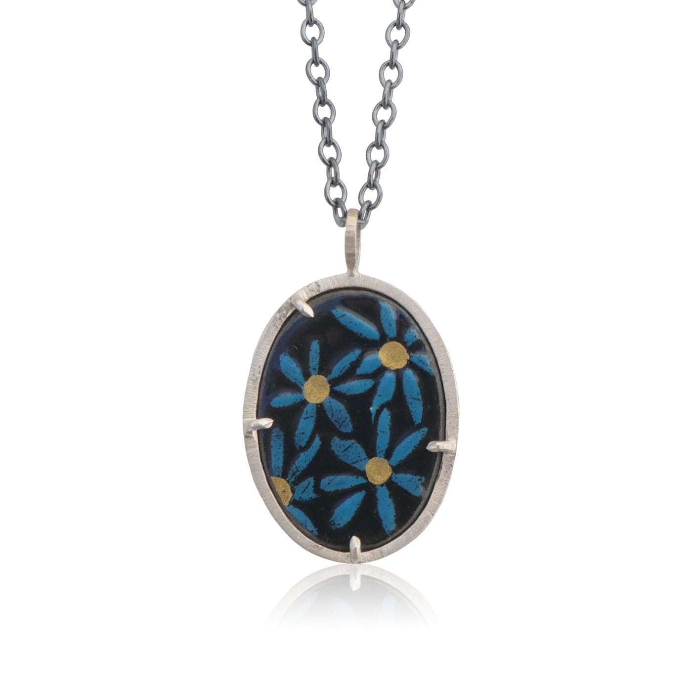 Blue Daisy Pendant