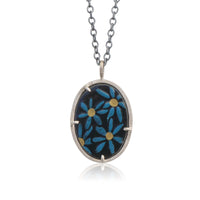 Blue Daisy Pendant