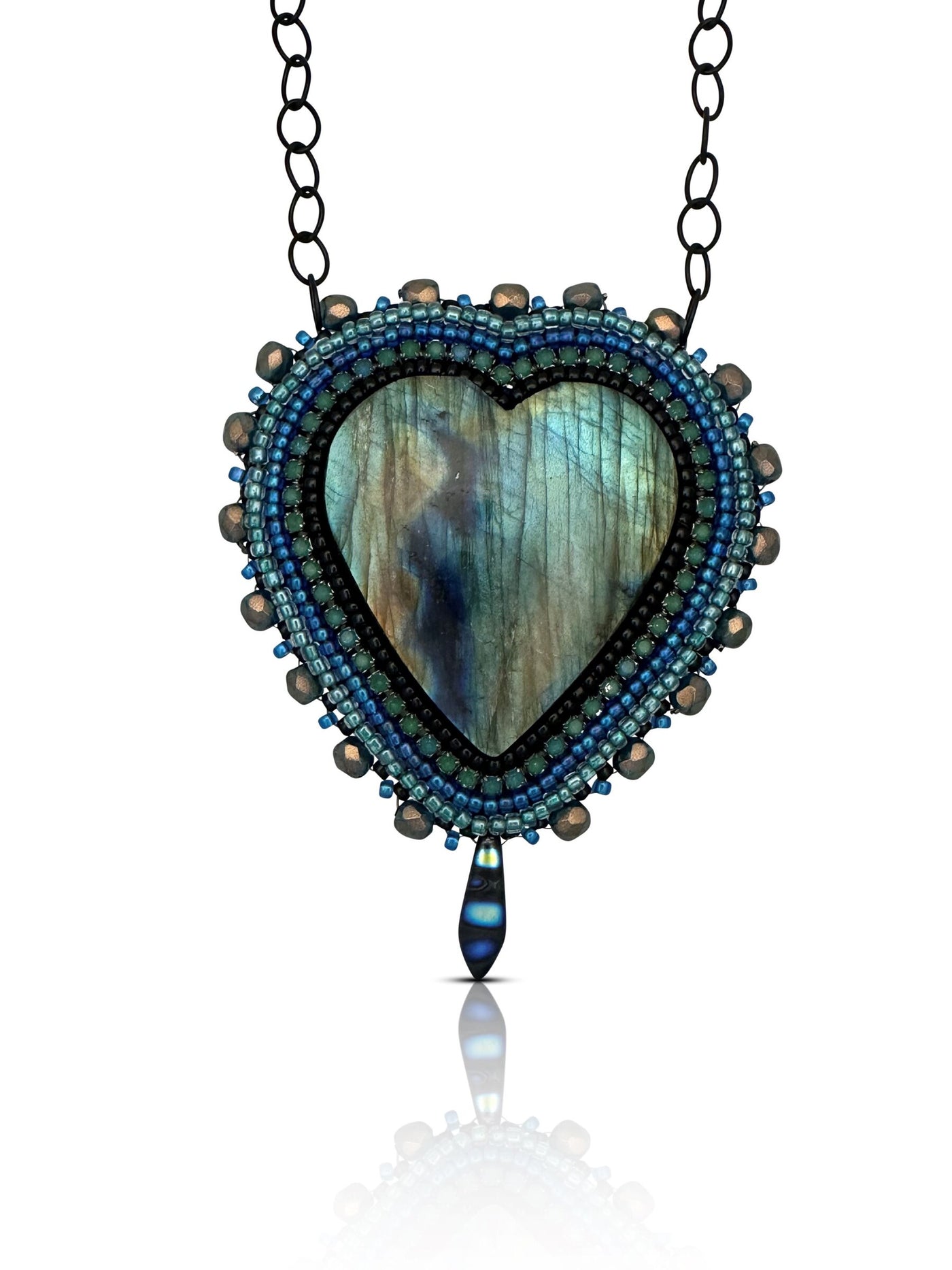 Labradorite Heart Pendant No. 4