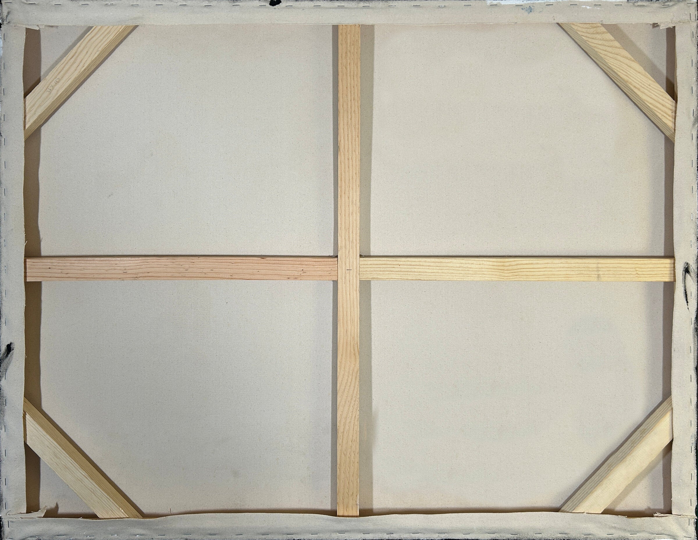 Nooks and Crannies back of canvas