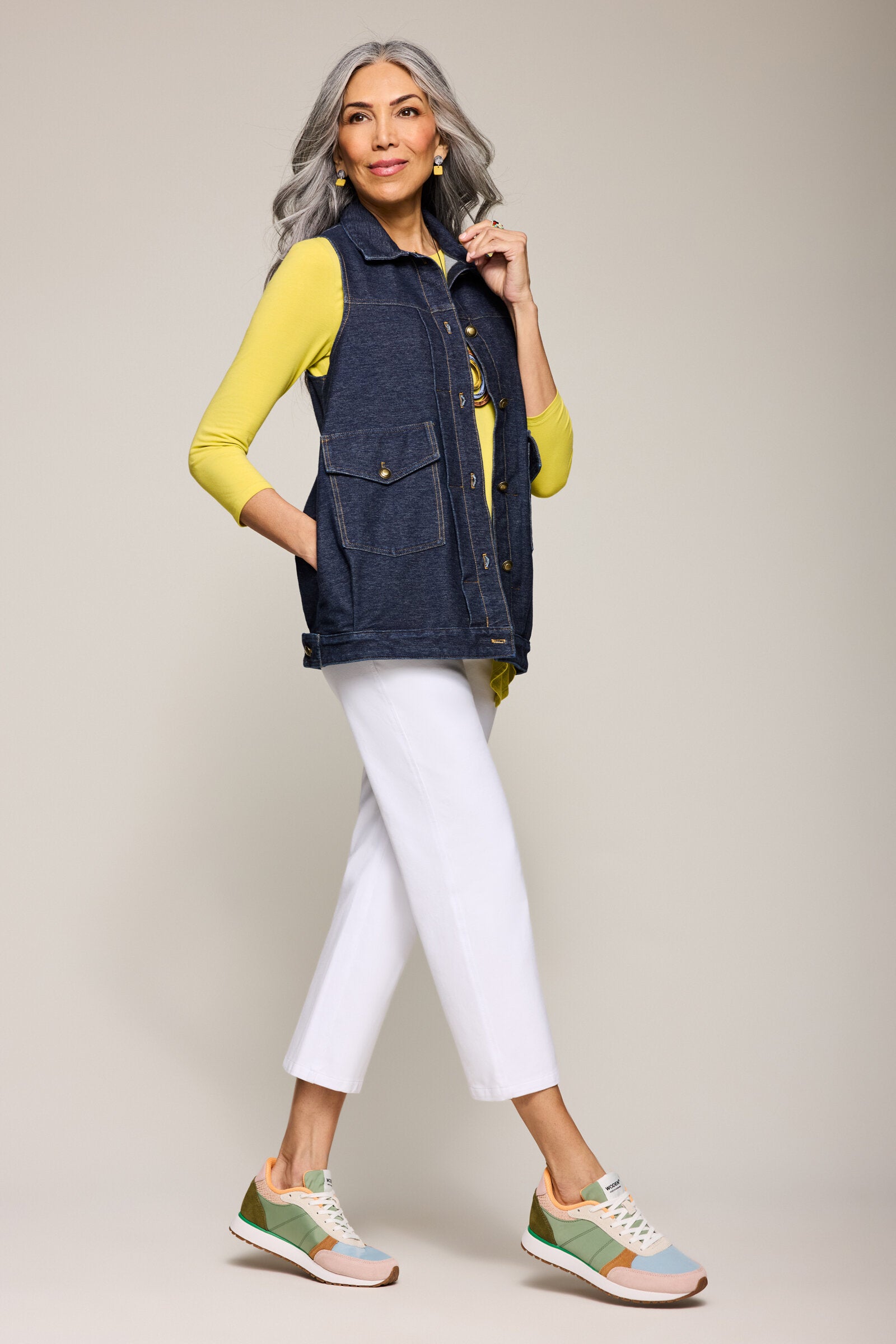 Dream Knit Denim Cara Vest