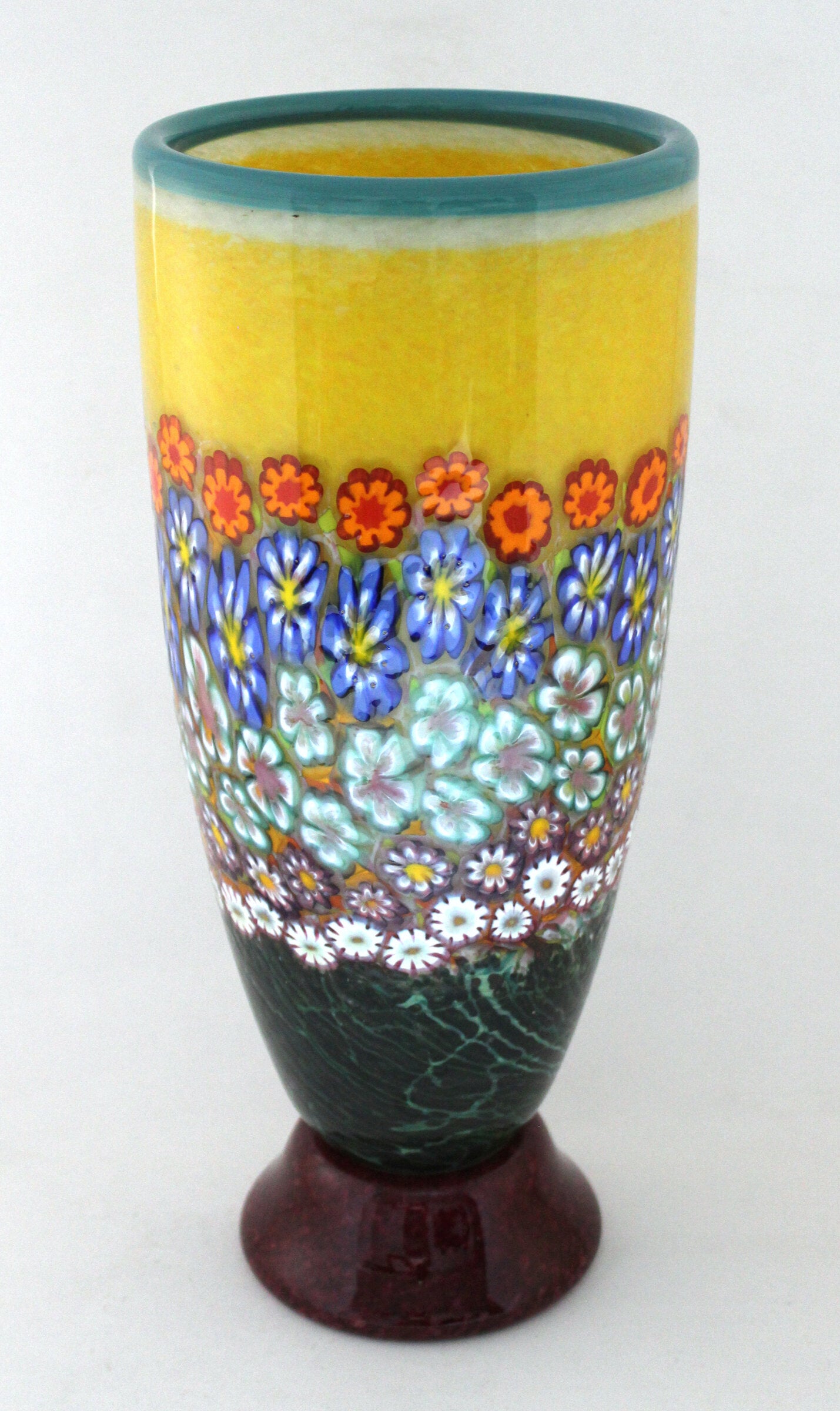 Large Primrose Giverny Pedestal Flower Vase