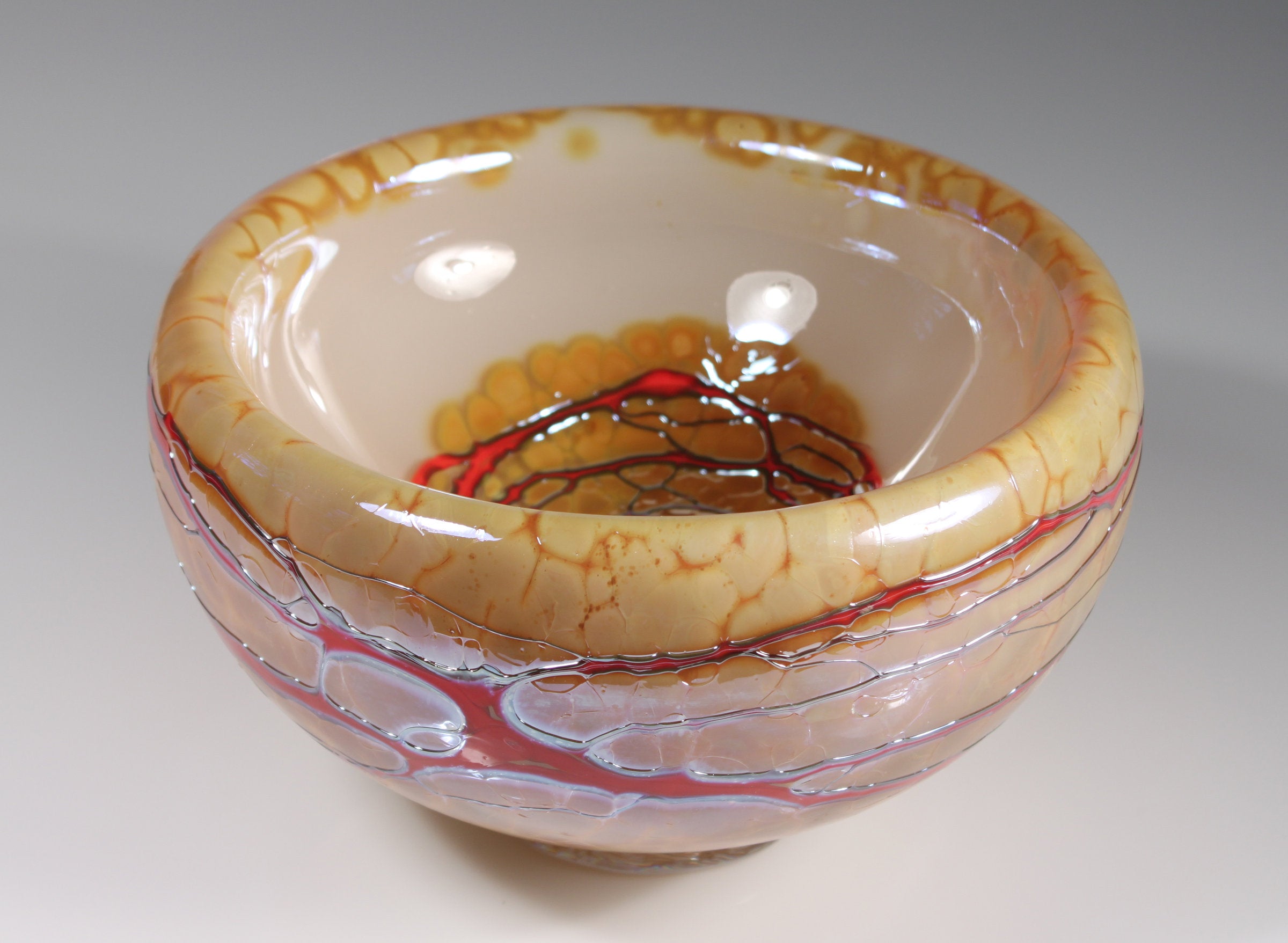 Ivory & Gold Bubble Bowl