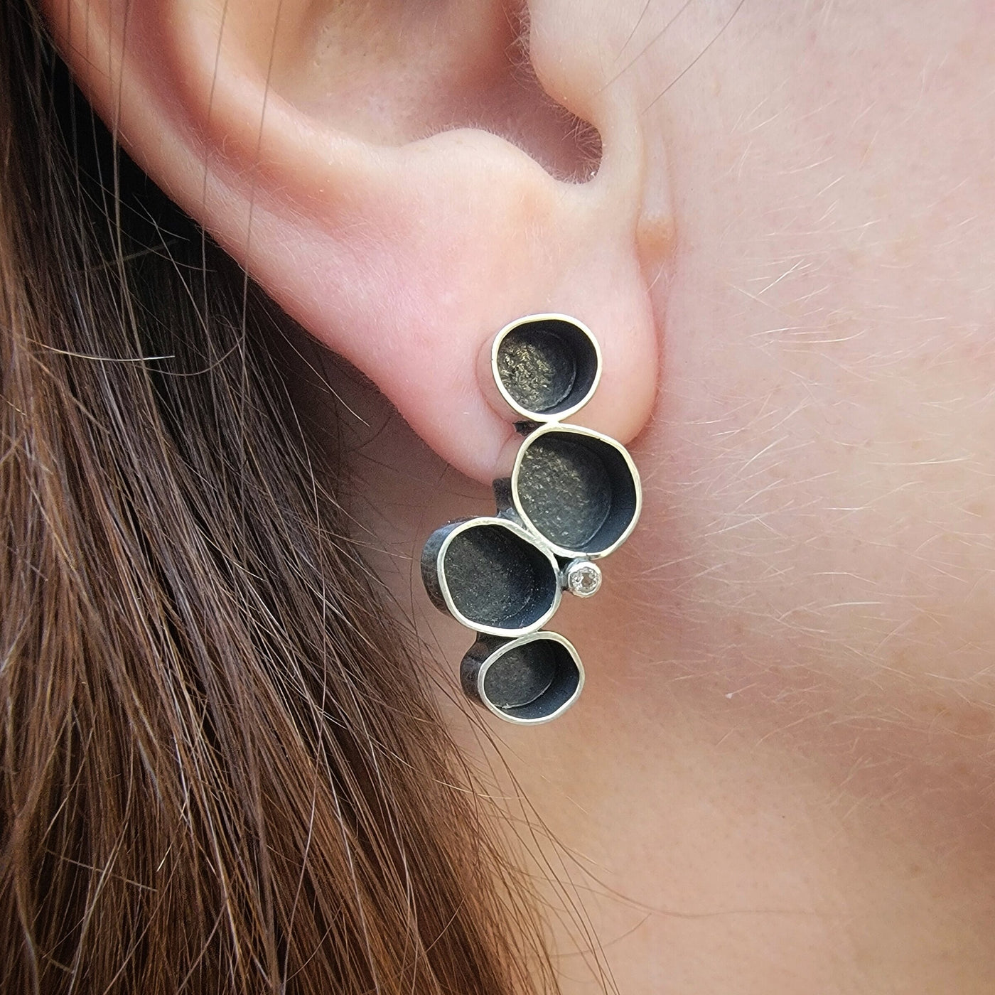 Organic Cluster Earrings