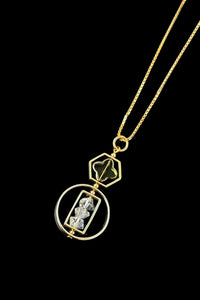 Golden Herkimer Diamond Necklace
