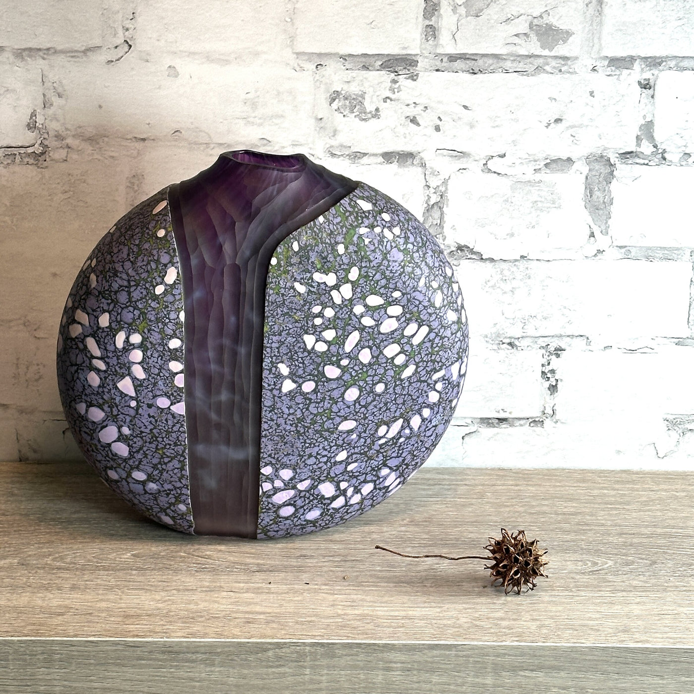 Large Lavender Cascade Vase