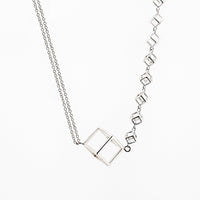 Cube & Chain Necklace
