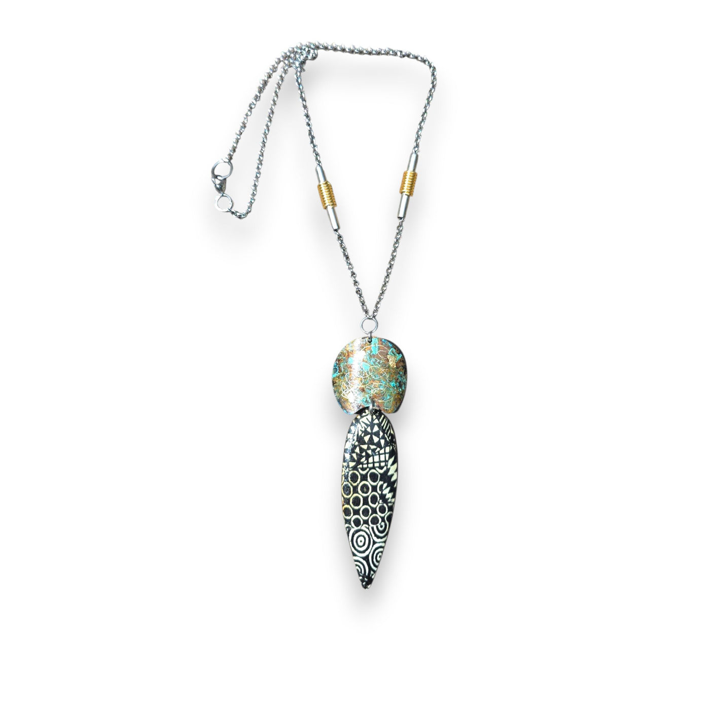 Golden Relic Doodle Necklace