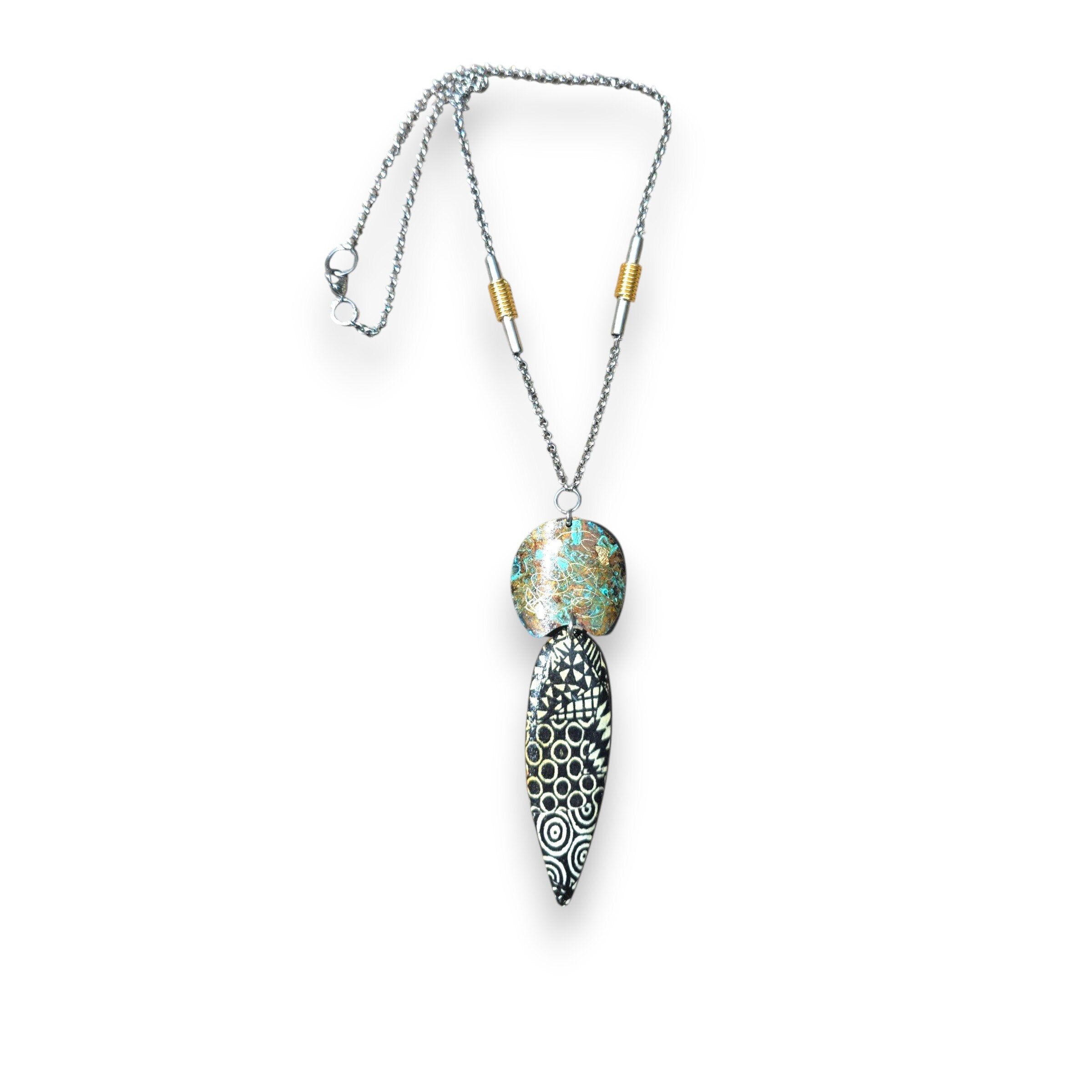 Golden Relic Doodle Necklace