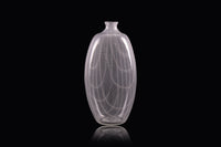 White Oval Woven Vase