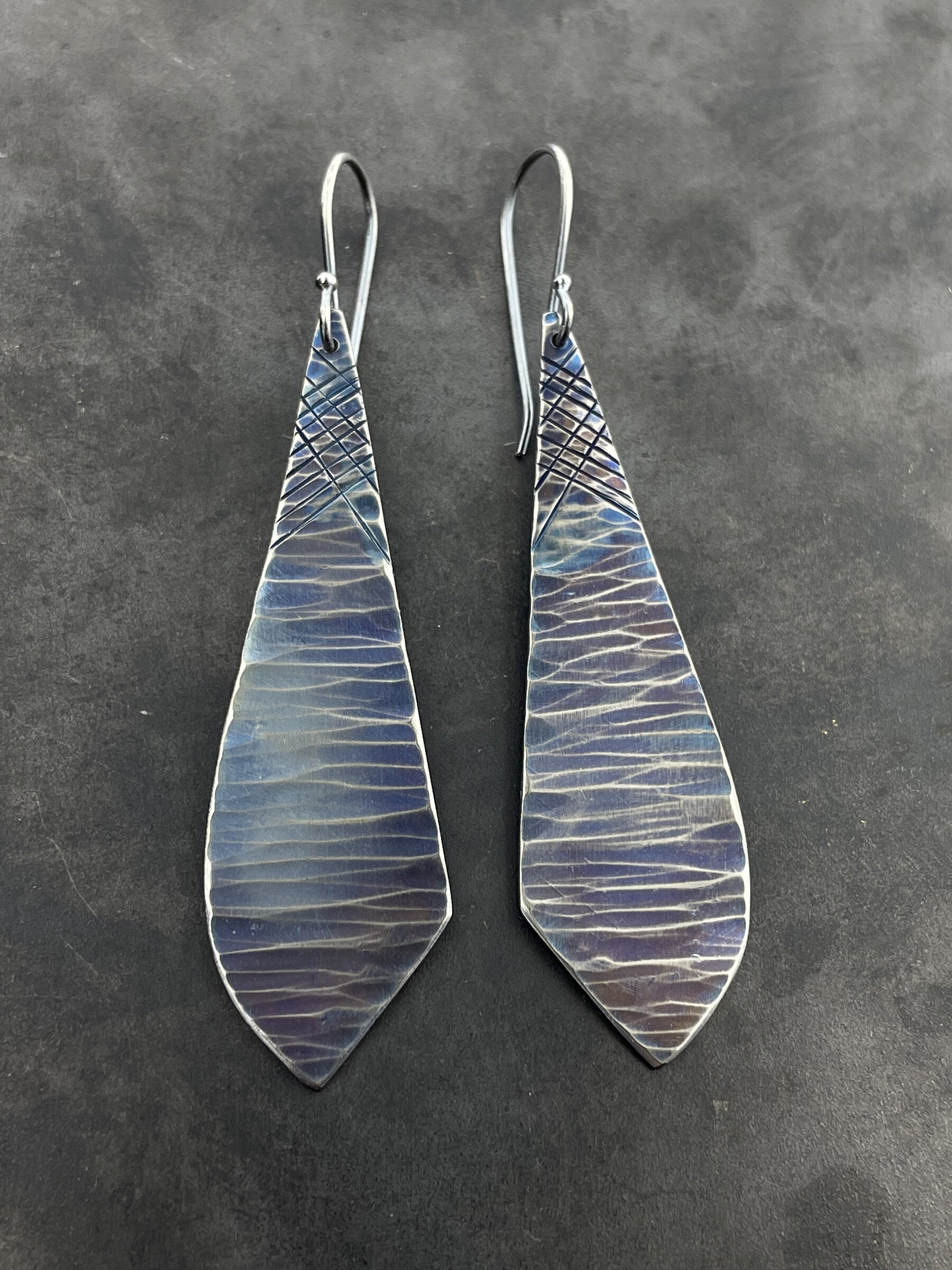 Crosshatching Waves Earrings