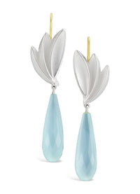 Bird of Paradise Aqua Chalcedony drops