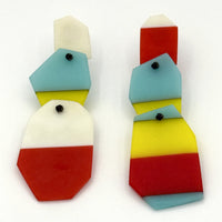 Color Block Earrings