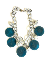 Silver Chain Charm Necklace