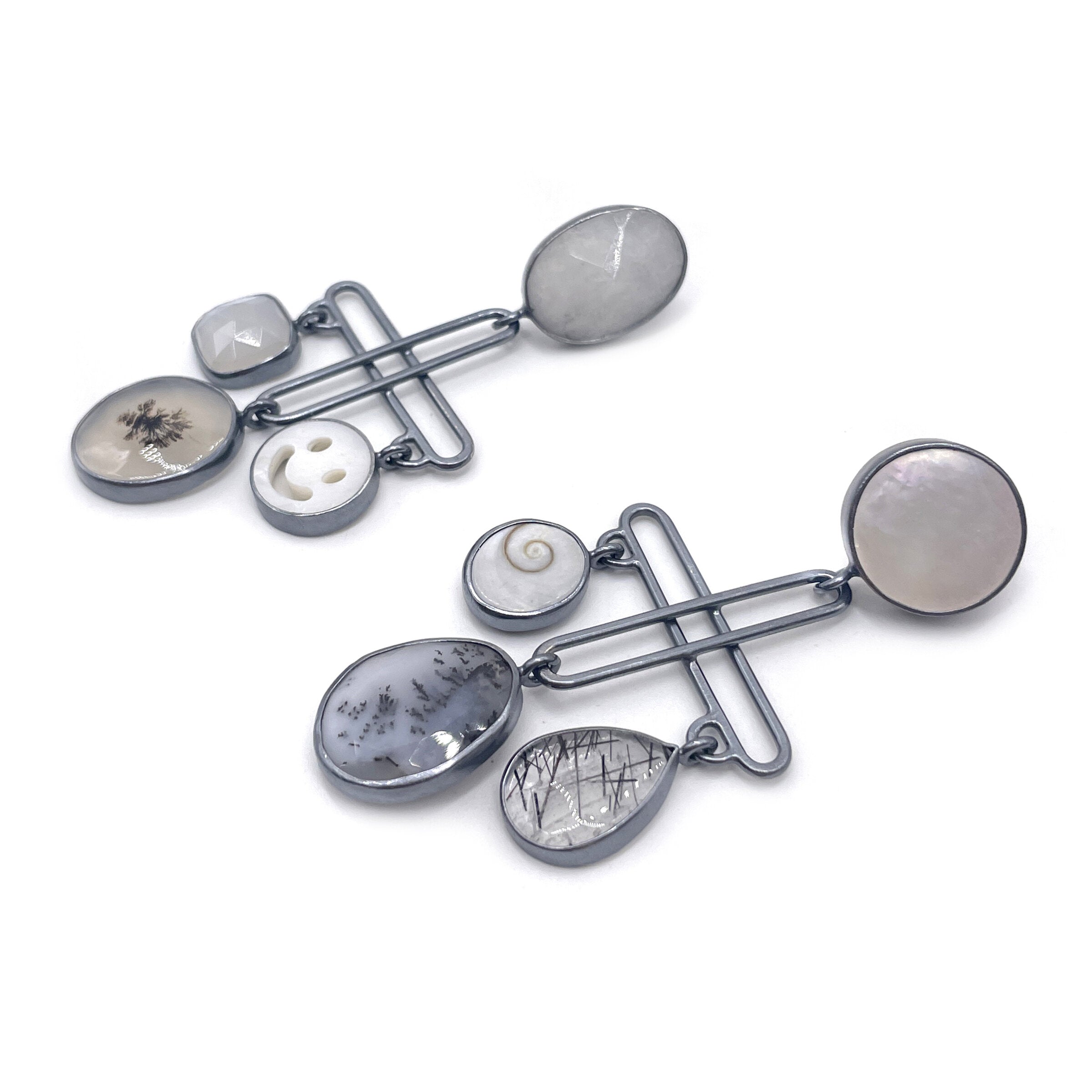 Pearl Mix Plus Drop Earrings