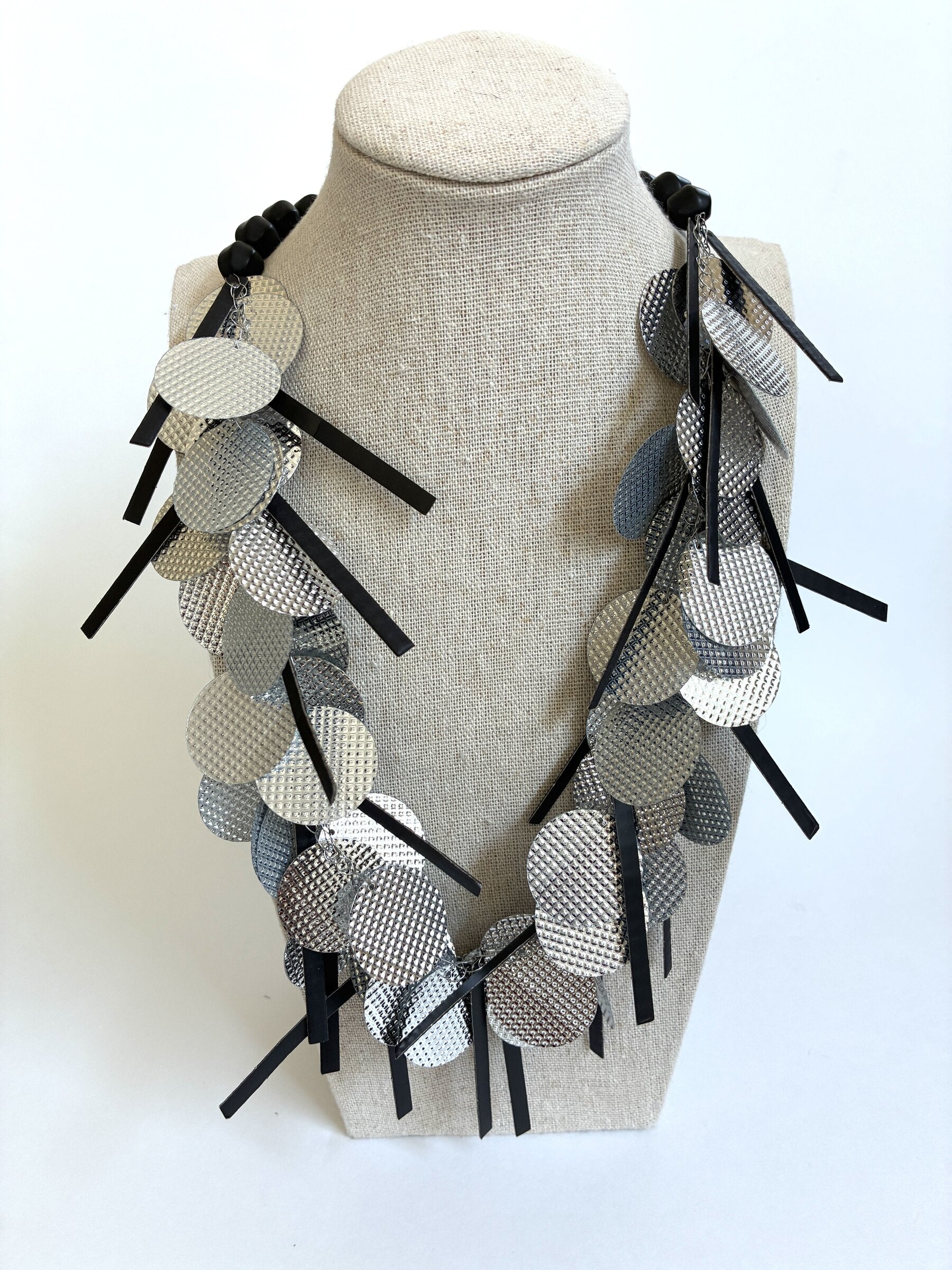 Silver Paillette Necklace II