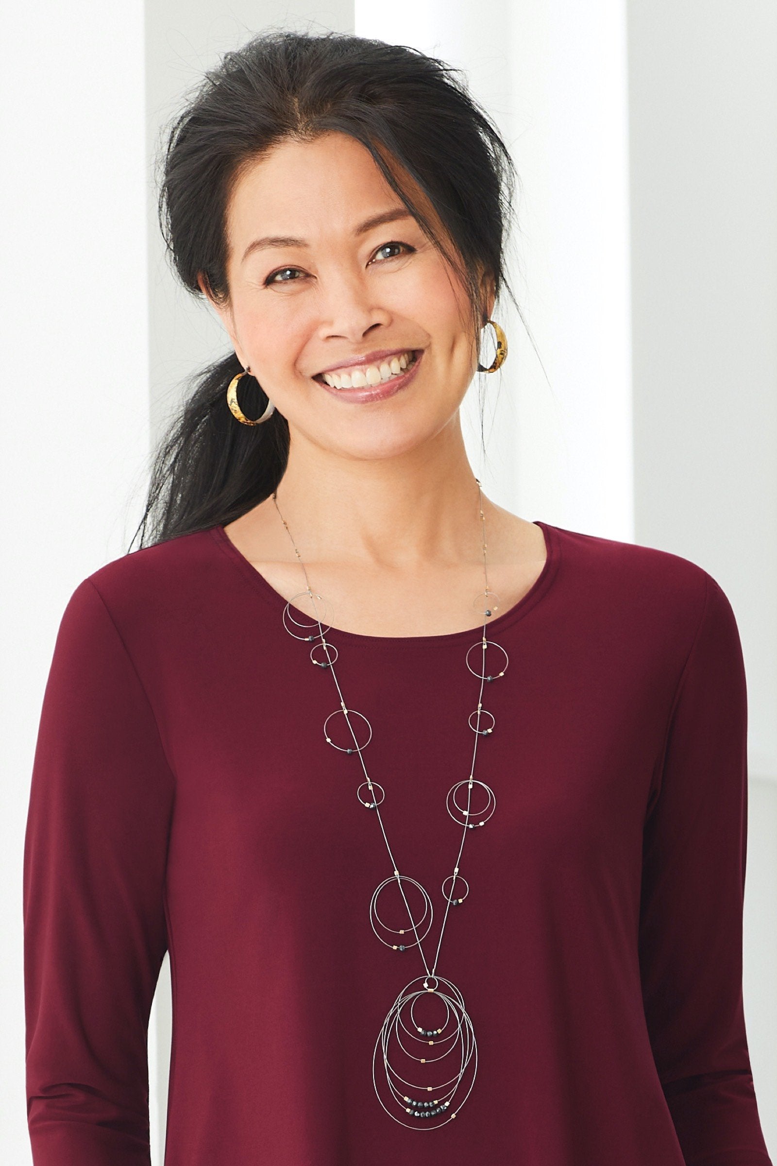 shown with the Keum-bo Hoops by Shauna Burke