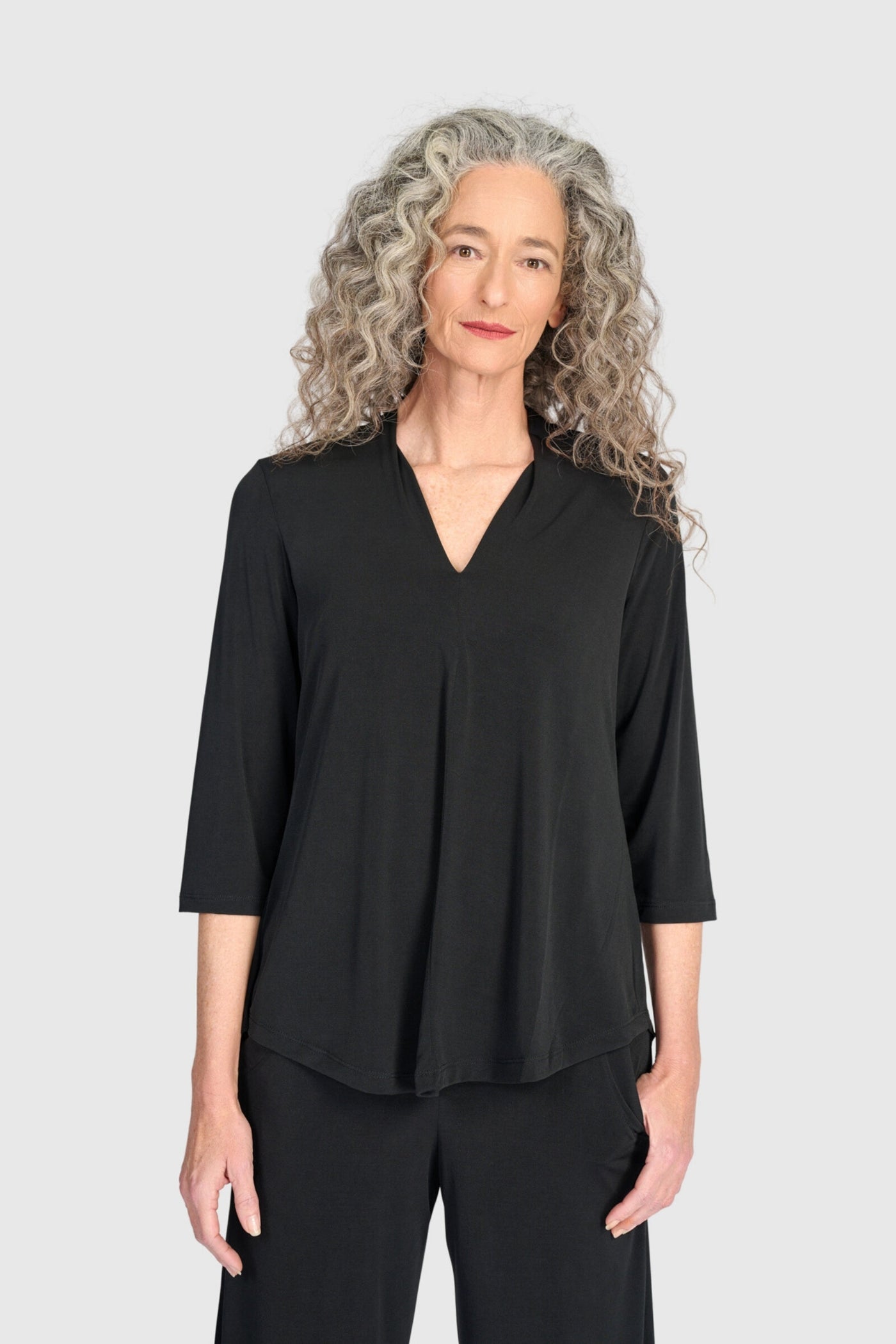 Essential Slinky V-neck Top