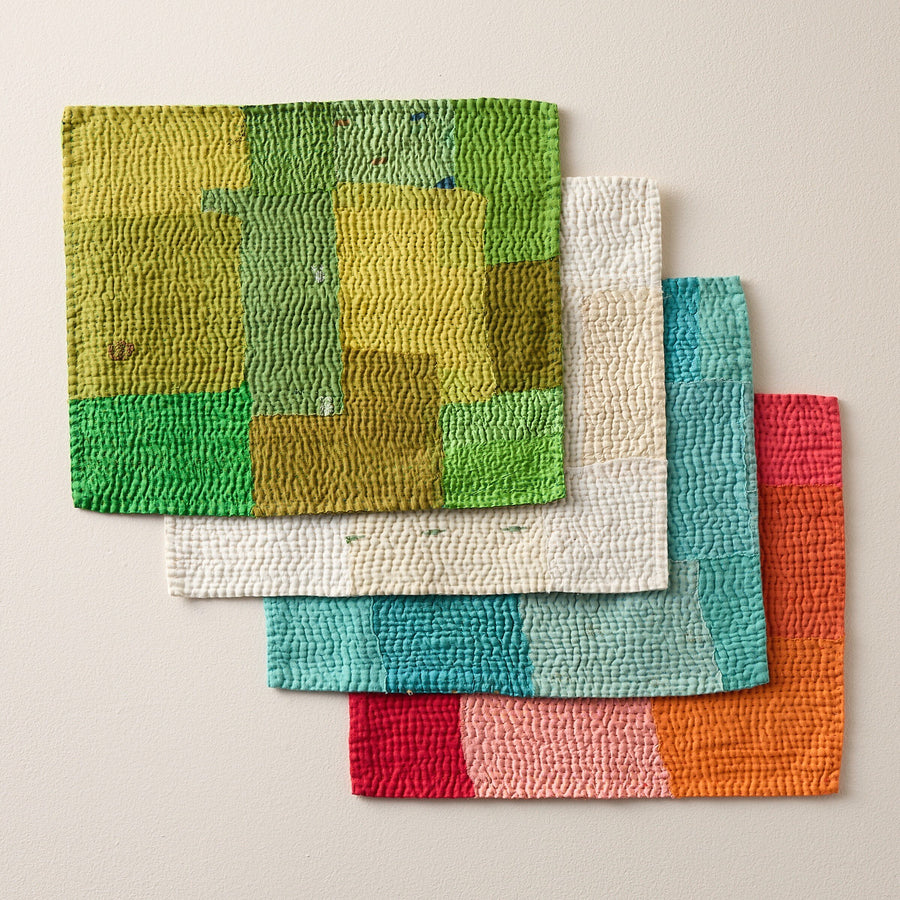 Mosaic Fray Kantha Placemats