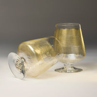 Gold Leaf Stub Glass