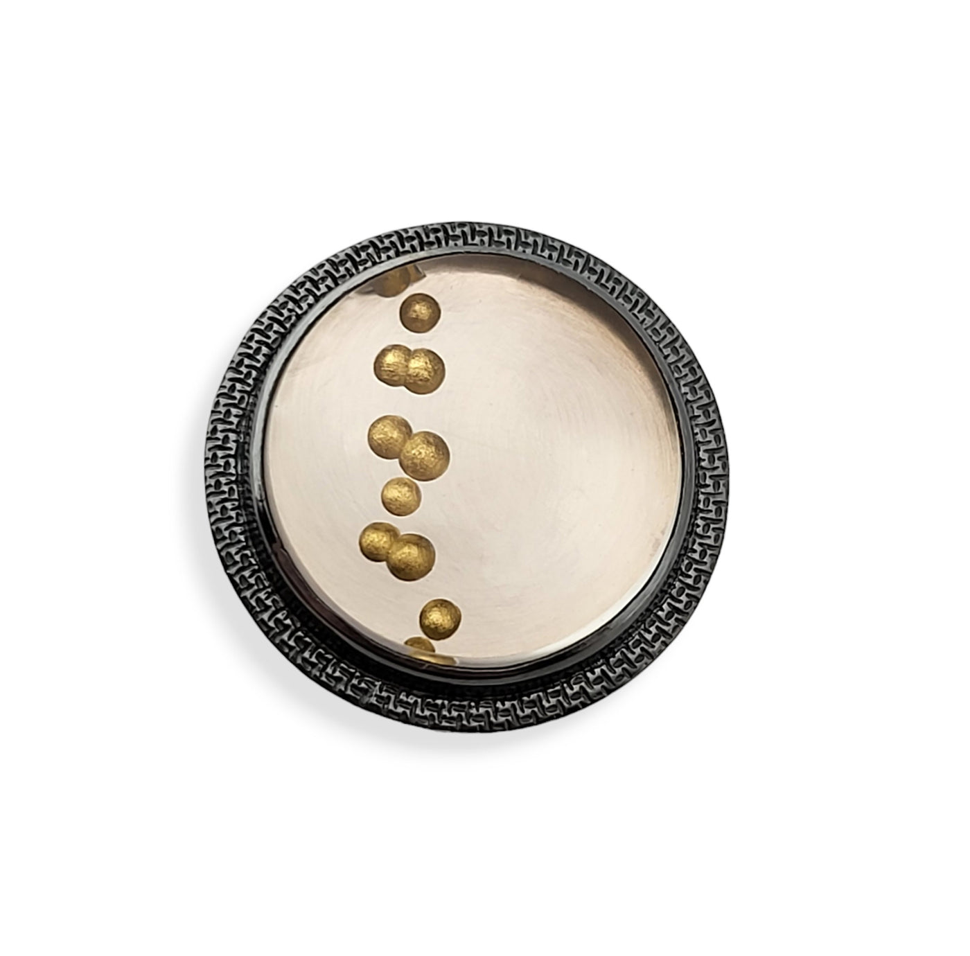 Gold Bubble Stripe Ring