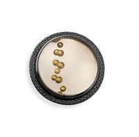 Gold Bubble Stripe Ring