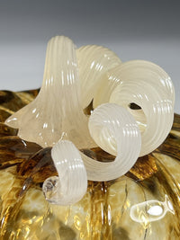 Amber Pumpkin with Cream Stem