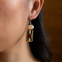Art Pearl Earrings