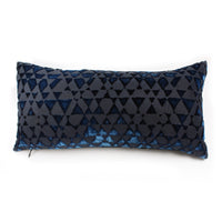 Set of Two Triangles Velvet Mini Pillows
