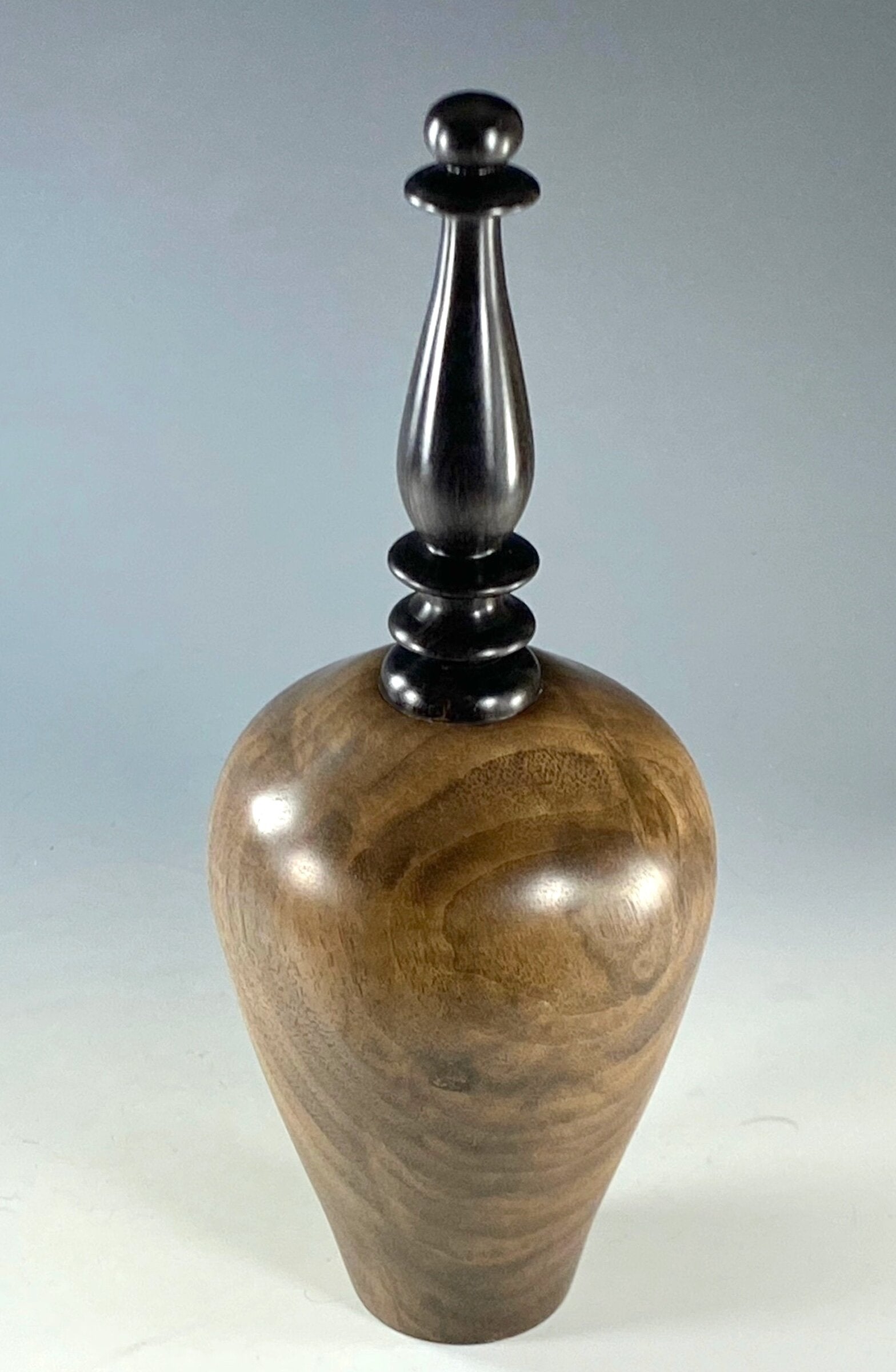 Vessel Turned from Claro Walnut and Ceylon Ebony