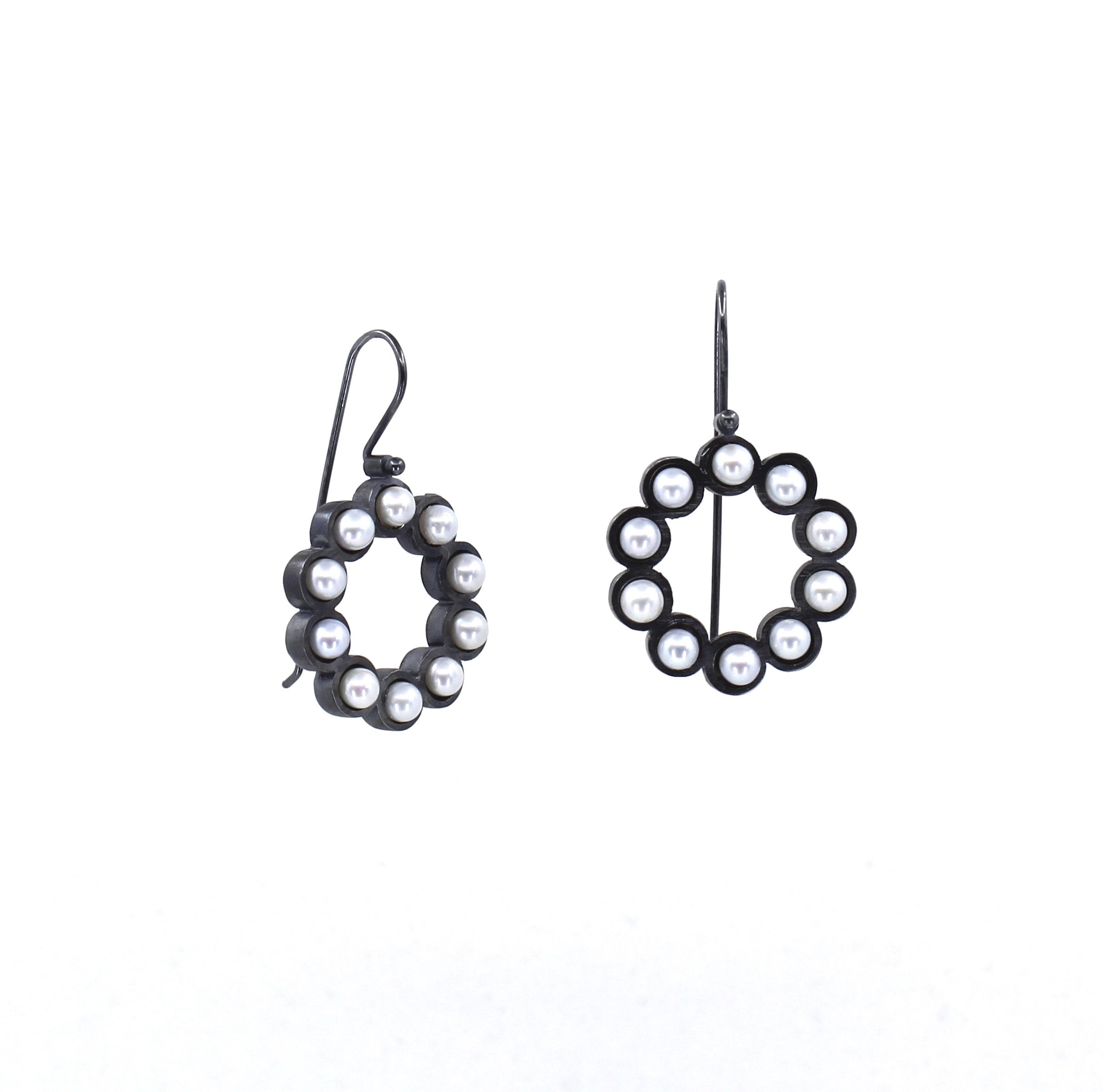 Multi Round Pearl Earrings