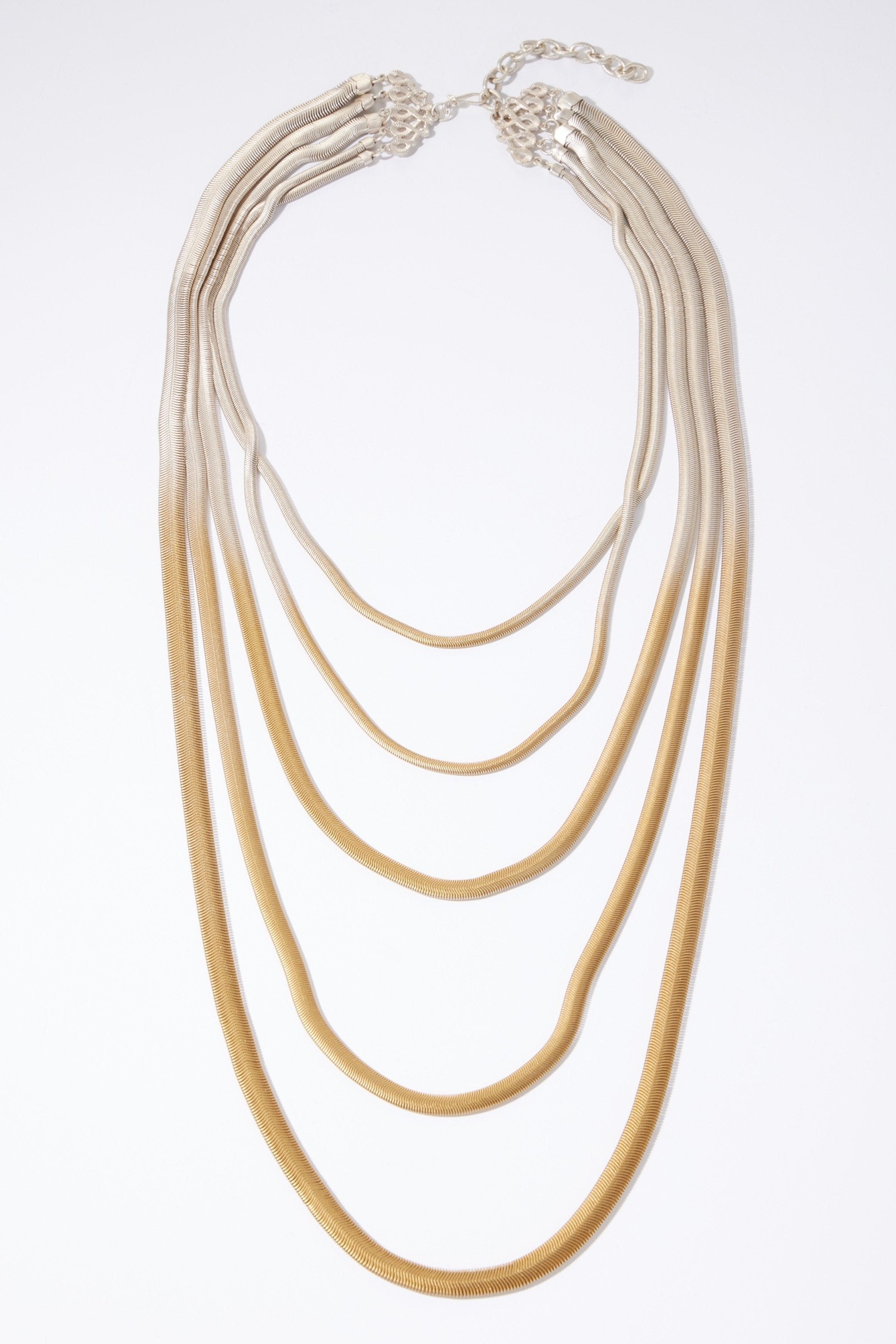 Multi Strand Thin Serpentine Necklace