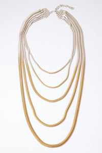 Multi Strand Thin Serpentine Necklace