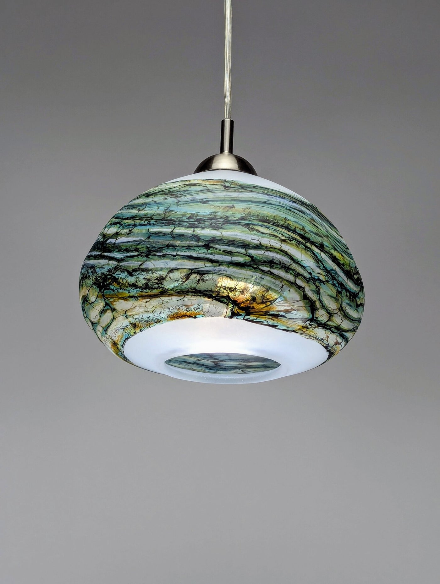Alabaster Pendant Light in Green