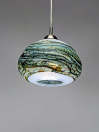 Alabaster Pendant Light in Green