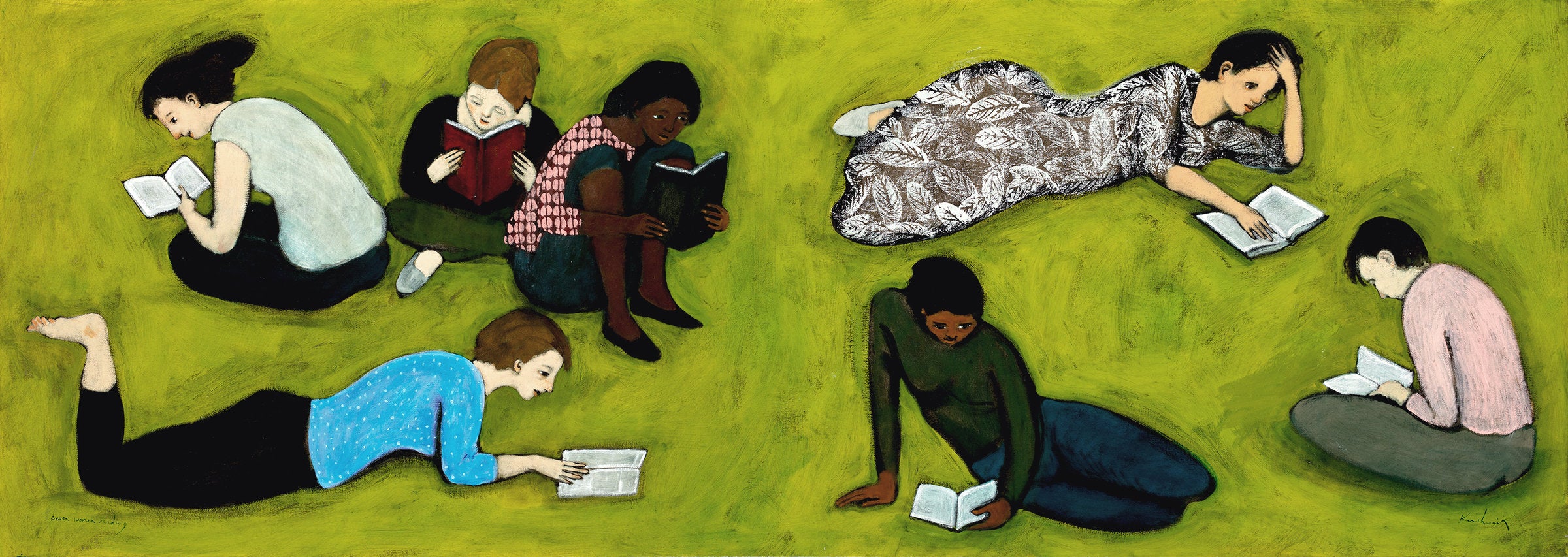 Seven Women Reading