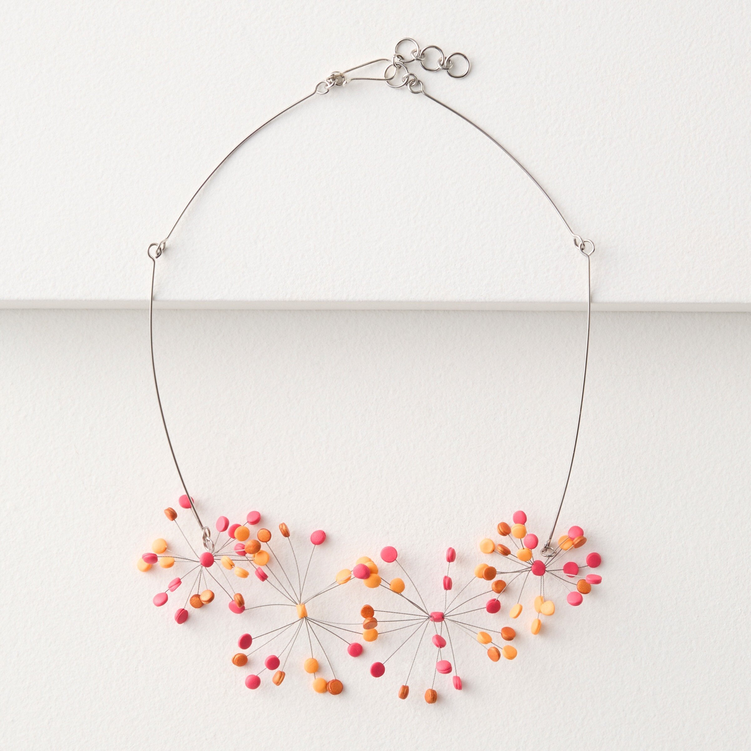 Horizontal Pom Pom Necklace