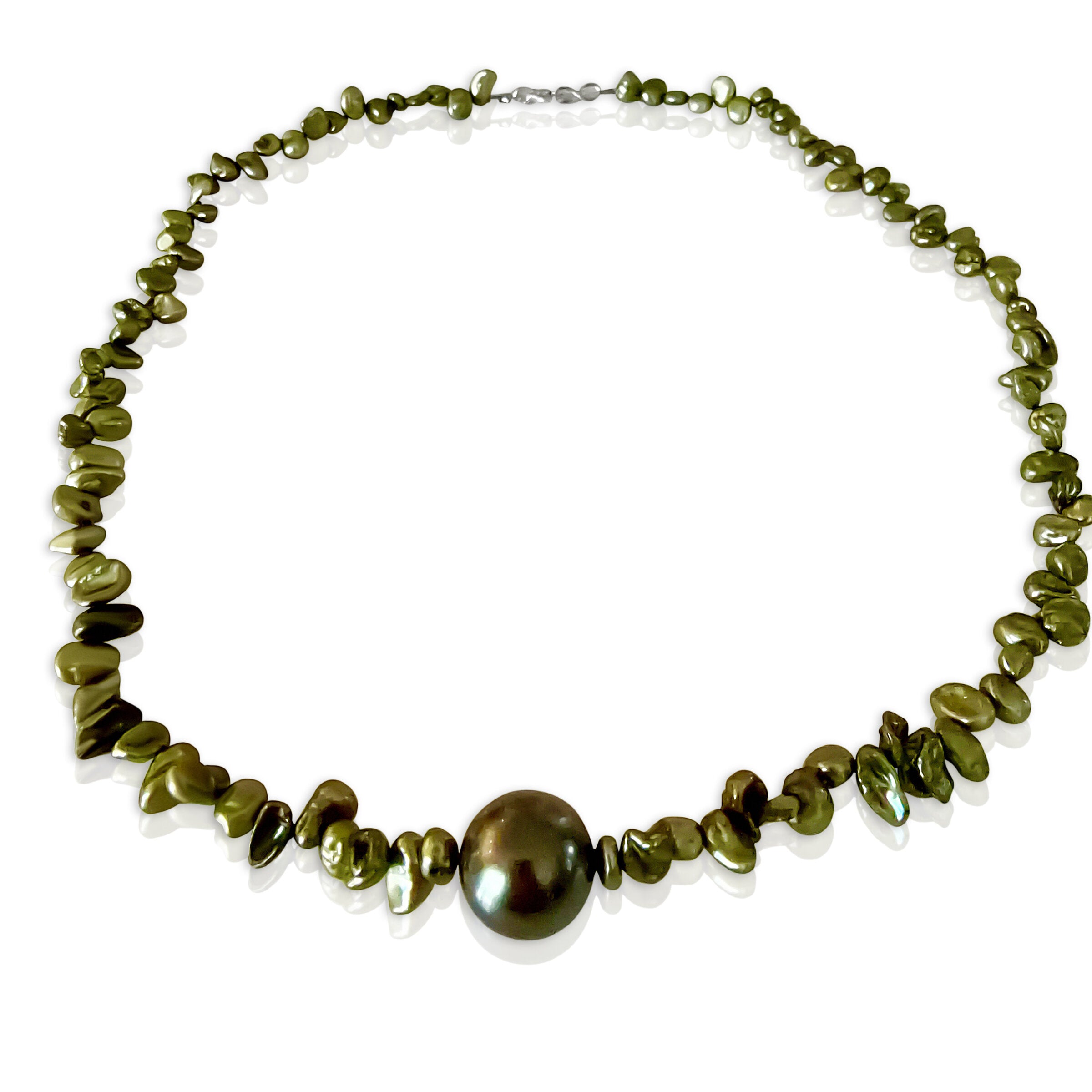 South Sea Swarovski & Rice Pearls Necklace